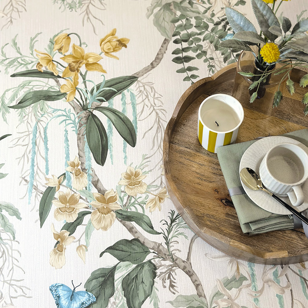 Belgravia Decor Suki  Green and Yellow Wallpaper Image 4