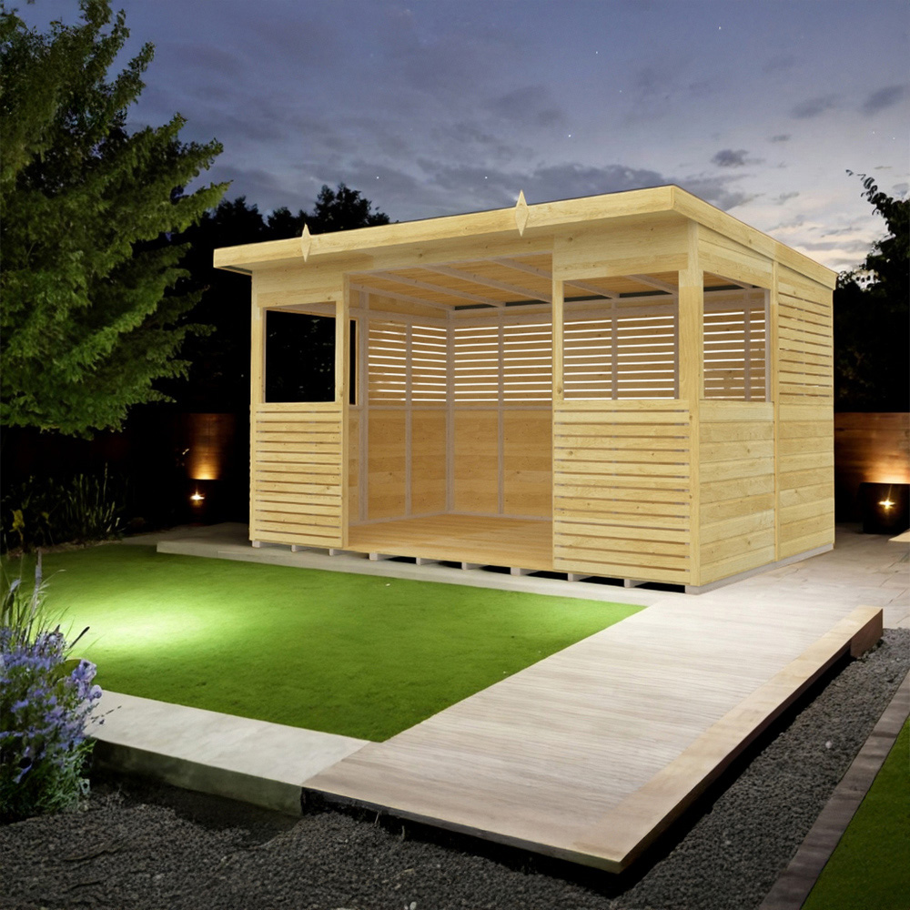 DIY Sheds 12 x 8ft Pressure Treated Tongue and Groove Timber Outdoor Kitchen Shelter Image 5