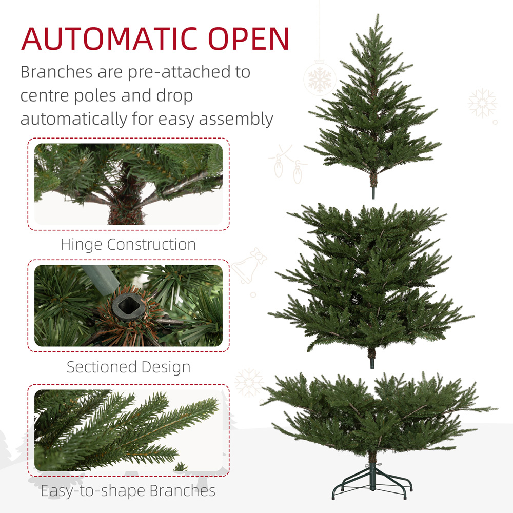 Everglow Green Realistic Artificial Christmas Tree 6ft Image 6
