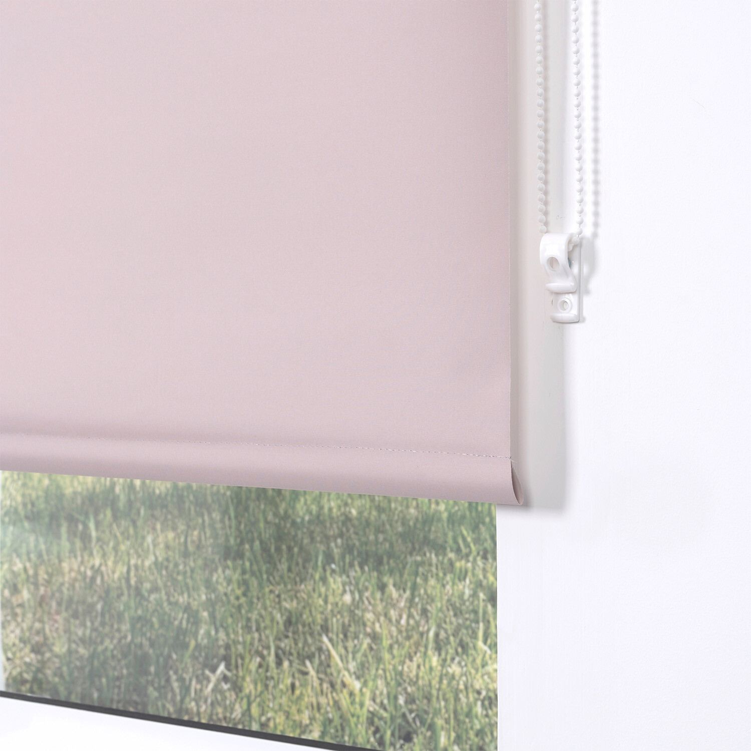 Plain Blackout Blinds - Soft Pink / 120cm Image 4