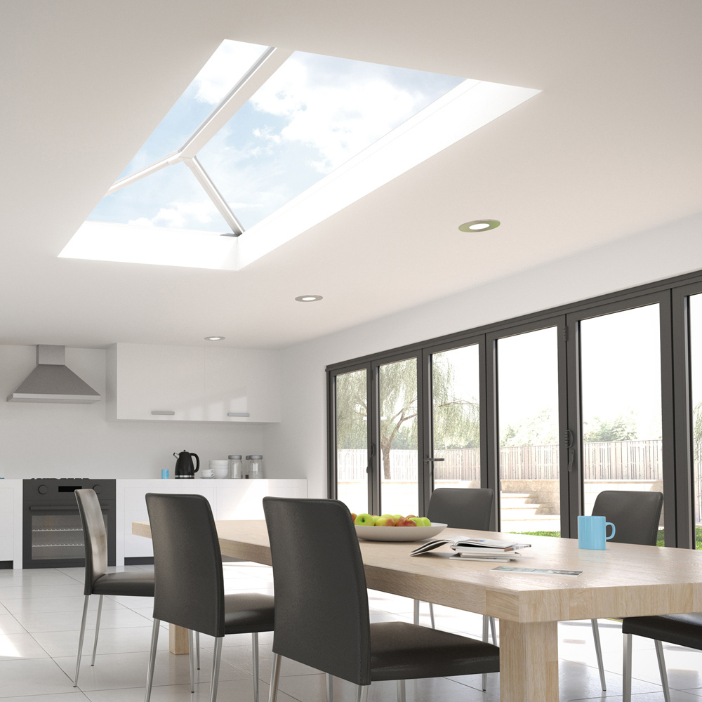 Crystal Aluminium  Skylight Roof Grey 7016 Ext White Int 2000mmx1000mm Image 5