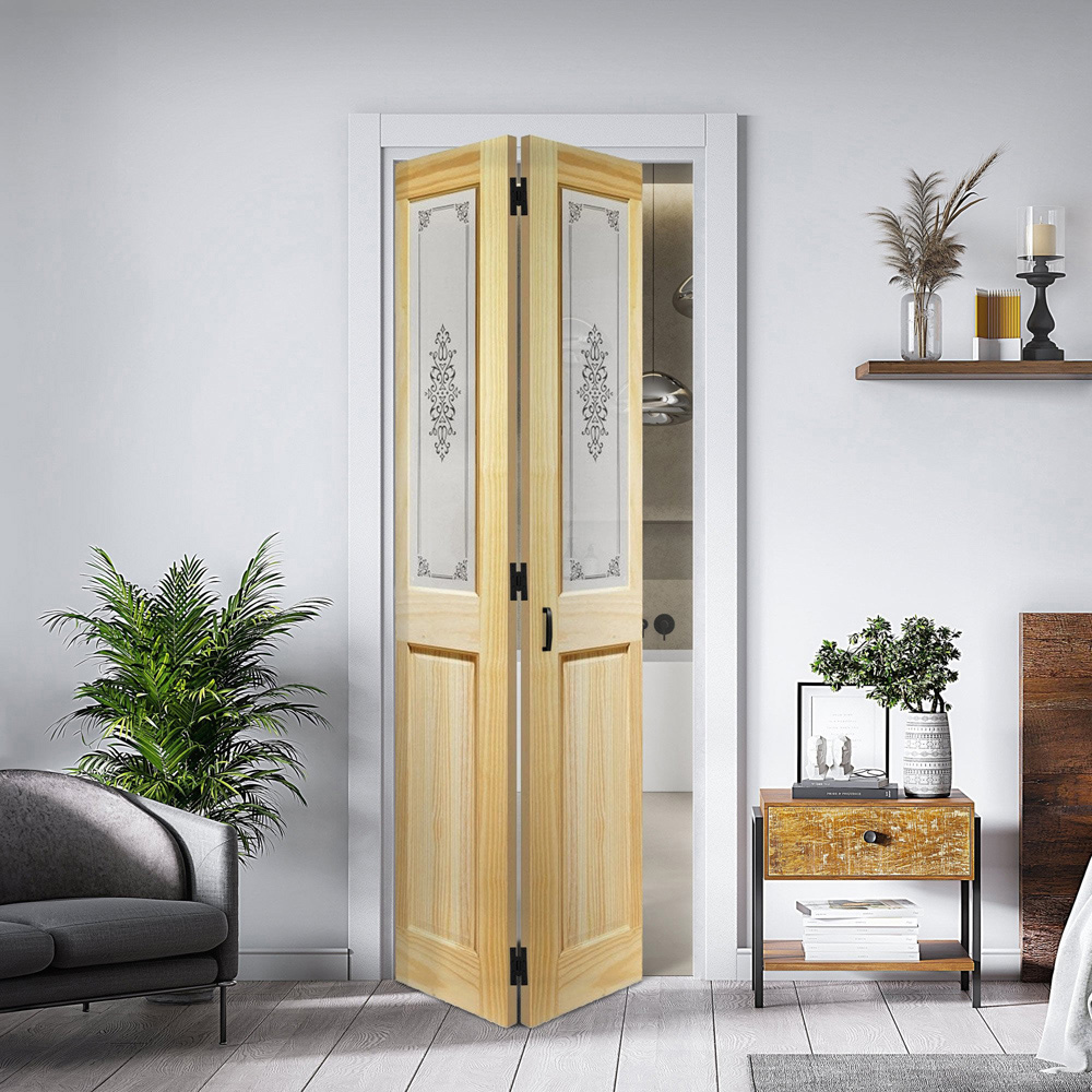 Malton Clear Pine 4 Panel Bi-Fold Internal Door 1981 x 762 x 35mm Image 3