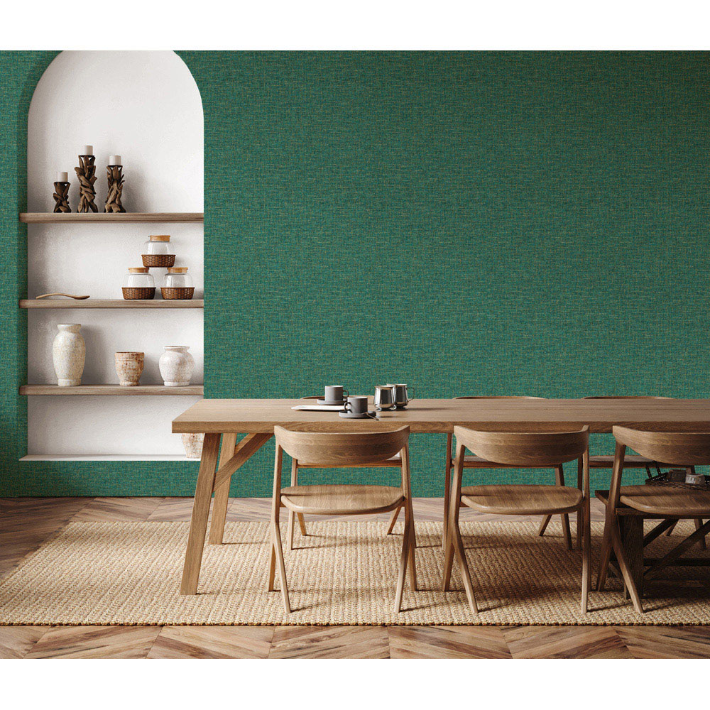 Esselle Home Artisan Weave Emerald Wallpaper Image 6
