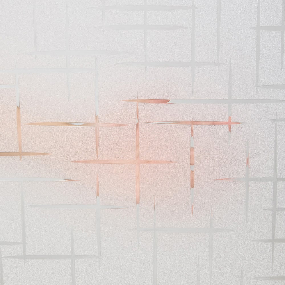 Living and Home Small Star 3D PVC Self Adhesive Privacy Glass Window Film 200 x 61cm Image 7