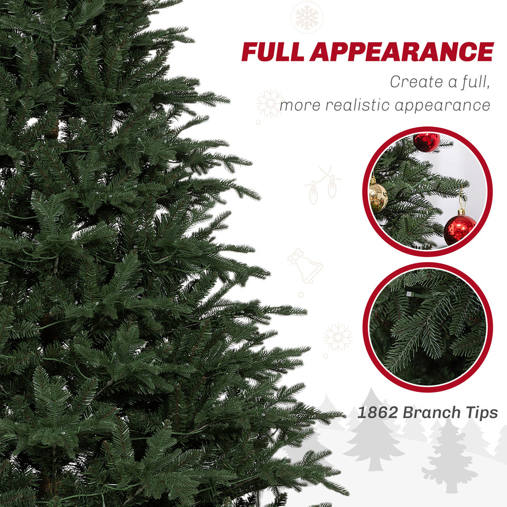 Everglow Pre-Lit Green Artificial Christmas Tree with Remote 6ft Image 6