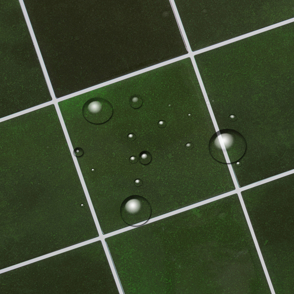 Living and Home 9 Grid Dark Green Peel and Stick Wall Tile Sticker 10 Pack Image 6