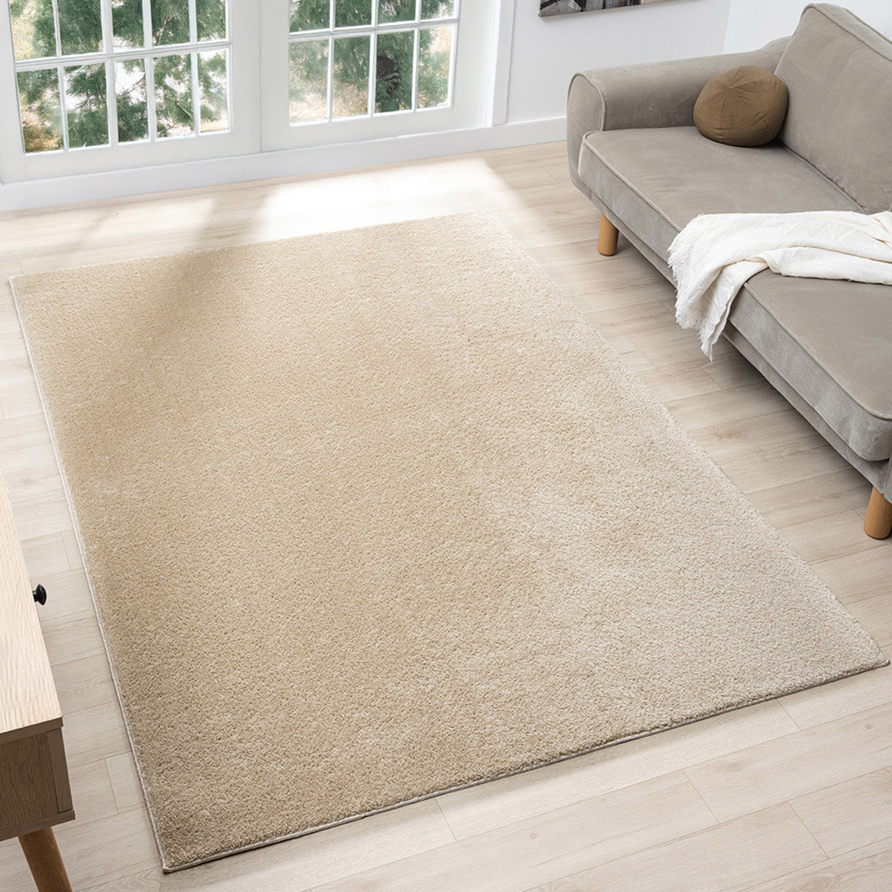 Desire Rugs Comfy Light Beige Anti Slip Felt Backing Rug 60 x 200cm Image 7