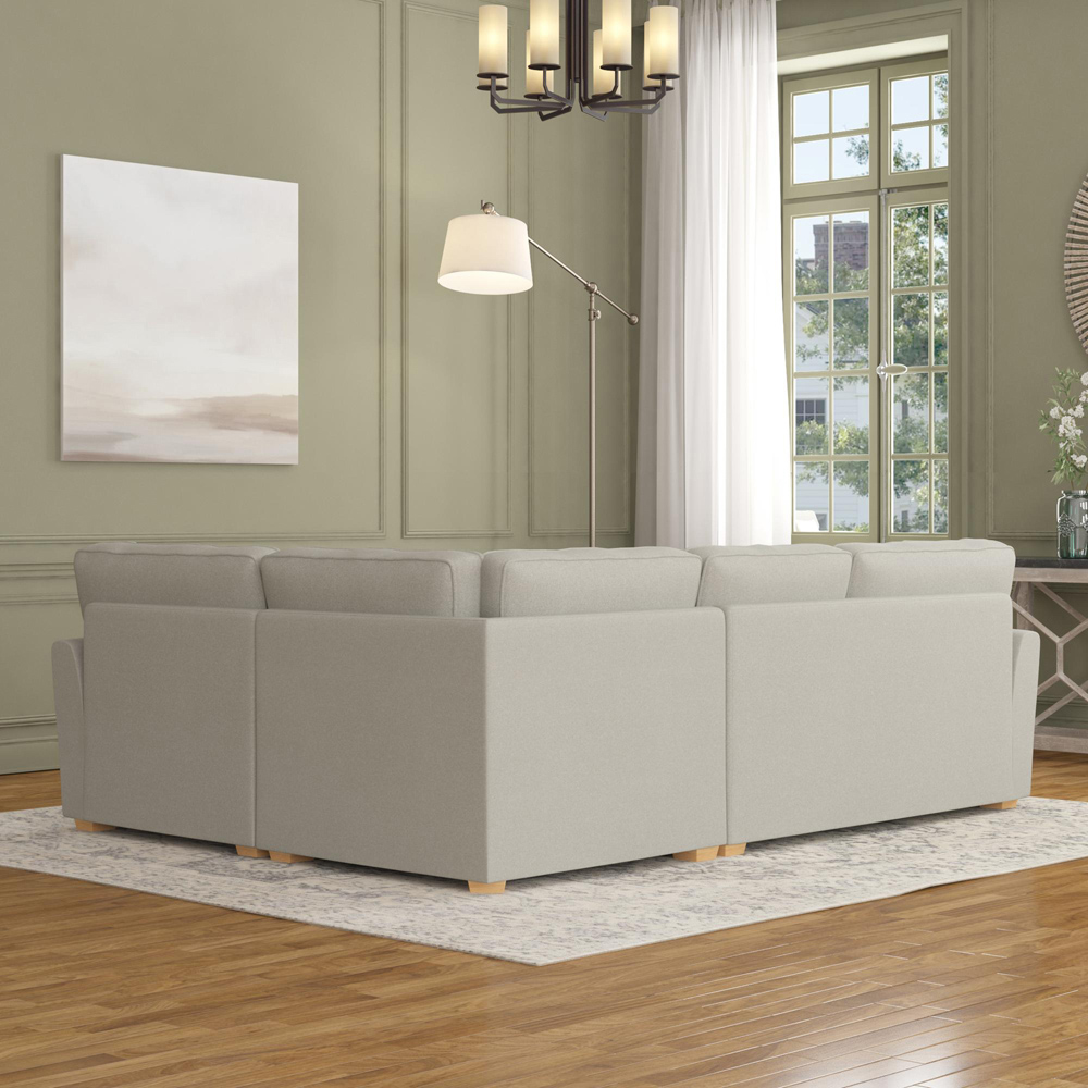 Wendleberry 3 Seater Venice Mink Fixed Back Right Hand Corner Sofa Image 6