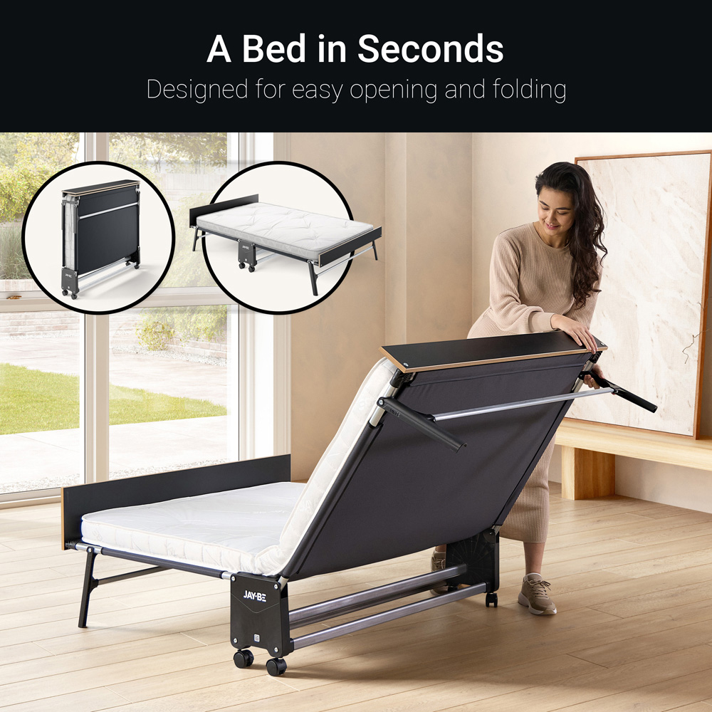 Jay-Be GP120 Small Double Grand Folding Bed with e-Pocket Tufted Mattress Image 5
