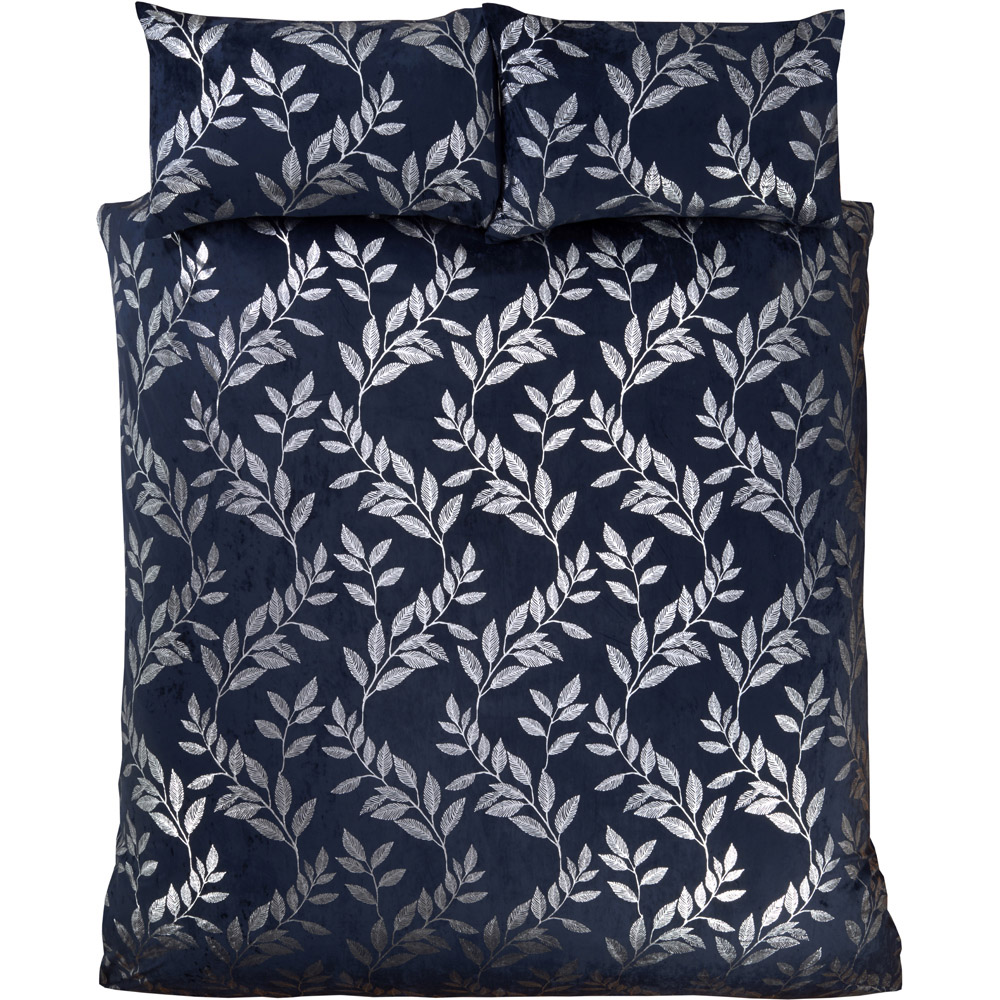 Rapport Home Como Super King Size Navy Duvet Set  Image 3
