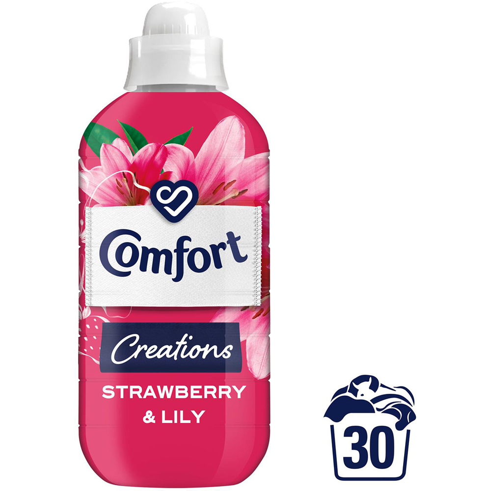 Comfort Creations Strawberry and Lily Fabric Conditioner 30 Washes 900ml 12 Pack Image 3