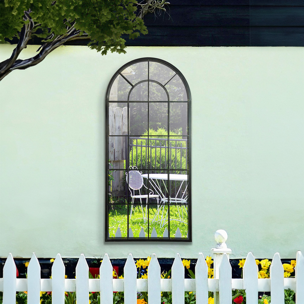 MirrorOutlet Somerley Country Arched Garden Mirror 140 x 65cm Image 5