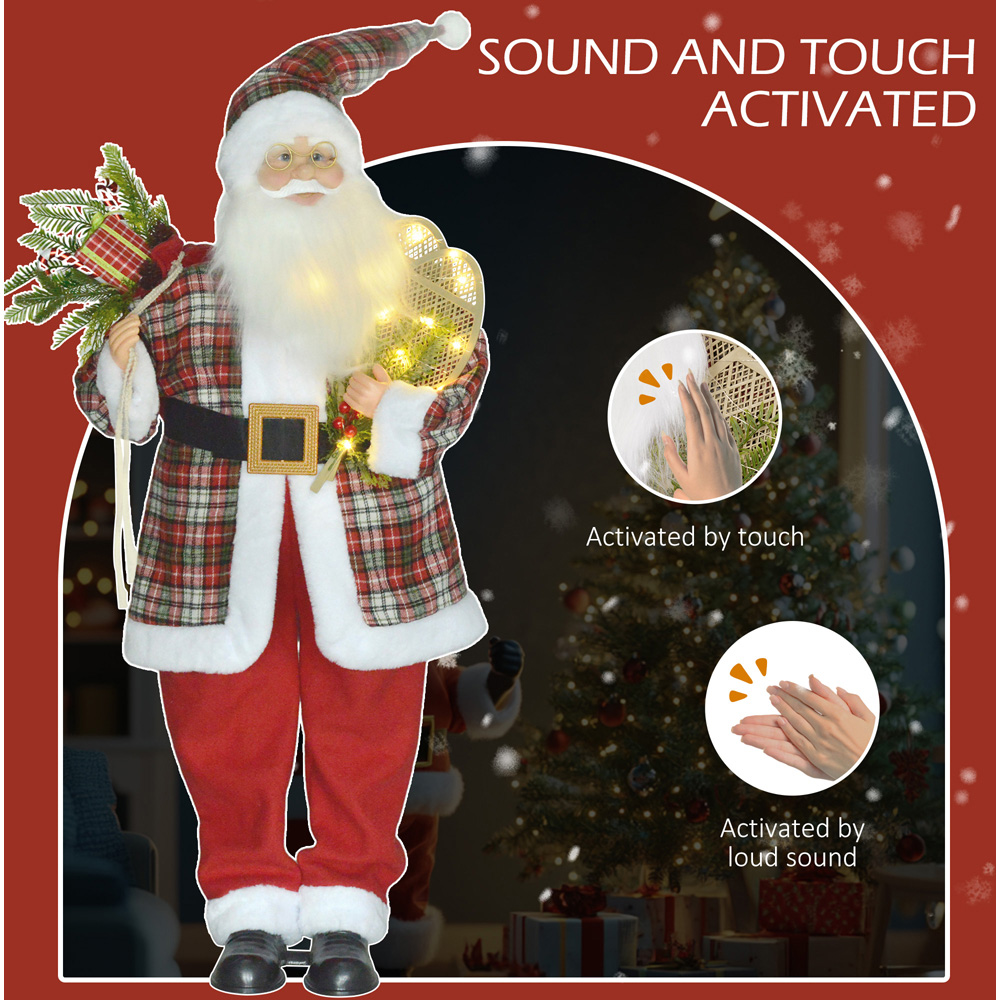 Everglow Animated and Sound Activated Santa Claus 4.3ft | Homebase