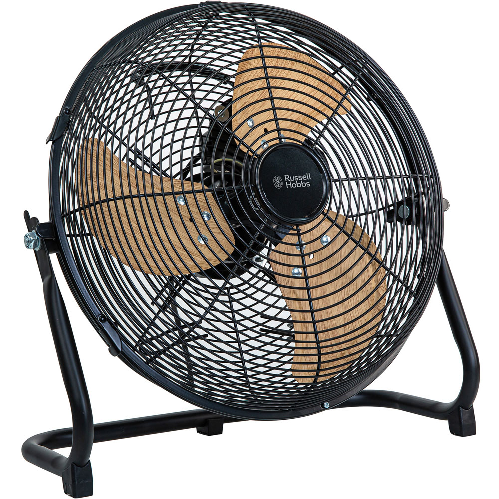 Russell Hobbs Black Scandi Floor Fan 12 inch Image 1