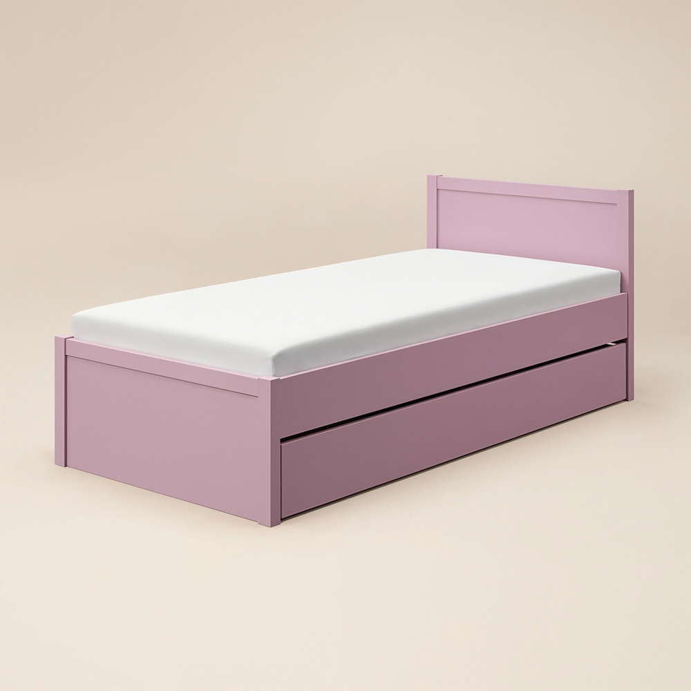 Flair Oli Single Pink 2 Drawer Storage Bed Image 2