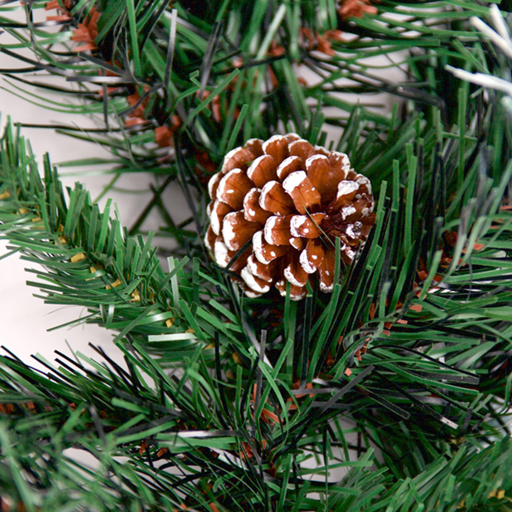 Best Artificial Frosted Deluxe Christmas Garland with Pine and Spruce Tips 180cm Image 6