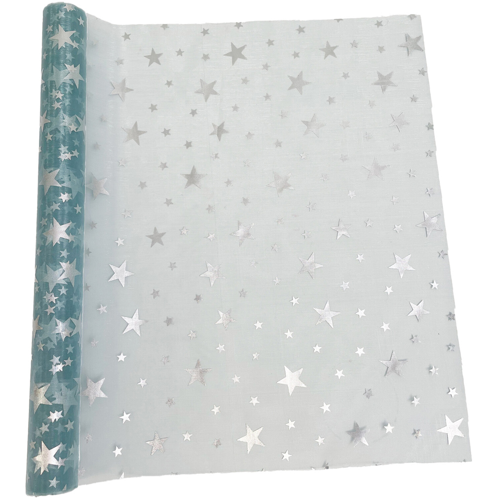 Christmas Foiled Organza Roll Image 6