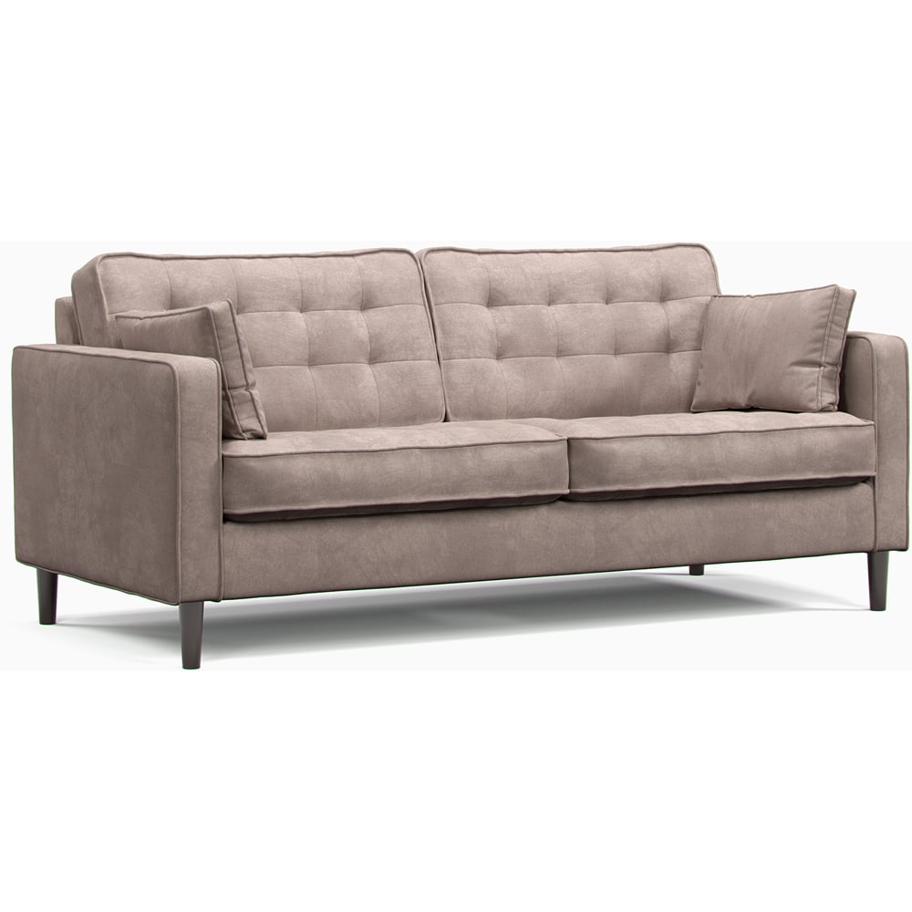 Eden 3 Seater Pewter Chenille Sofa Image 2