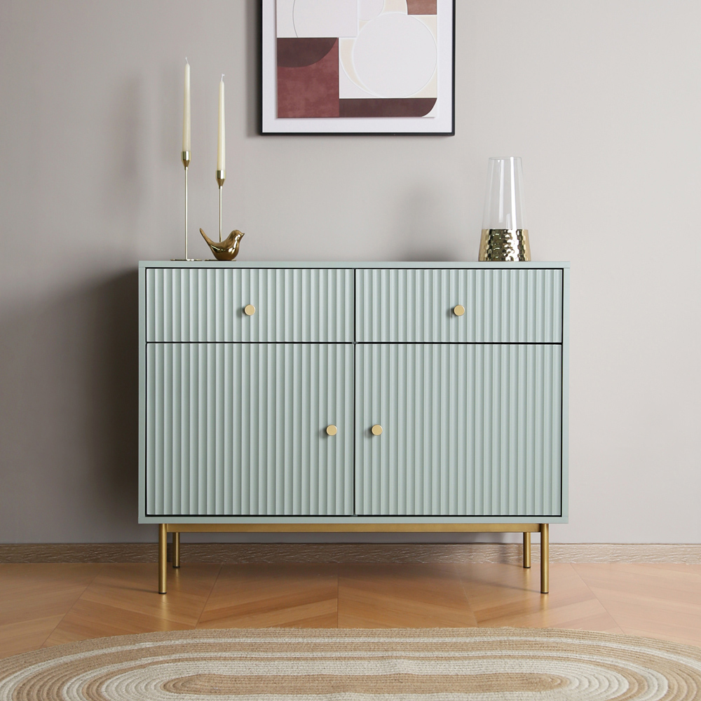 Devon 2 Door 2 Drawer Sage Cabinet Image 3