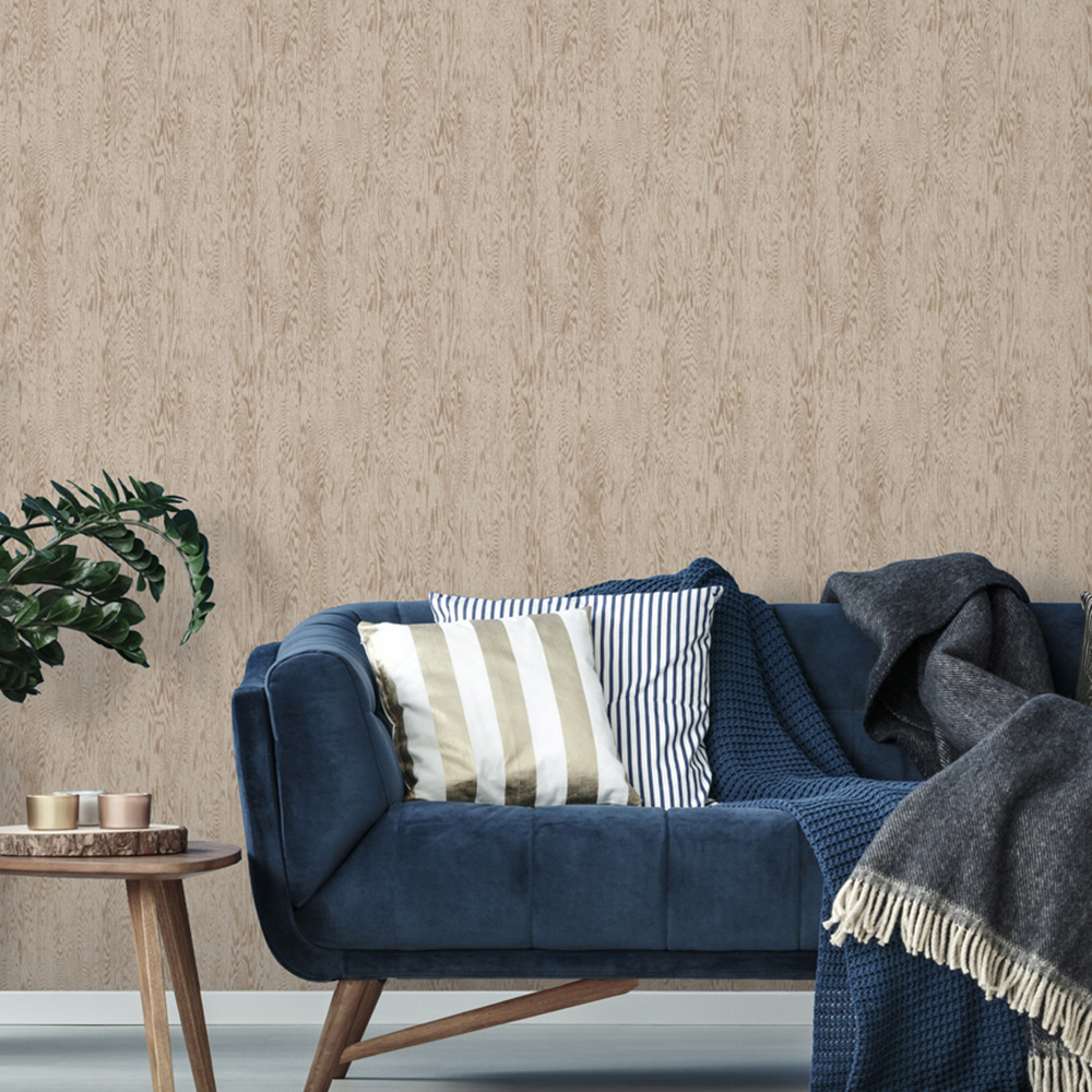 Arthouse Wood Grain Neutral Wallpaper Image 4