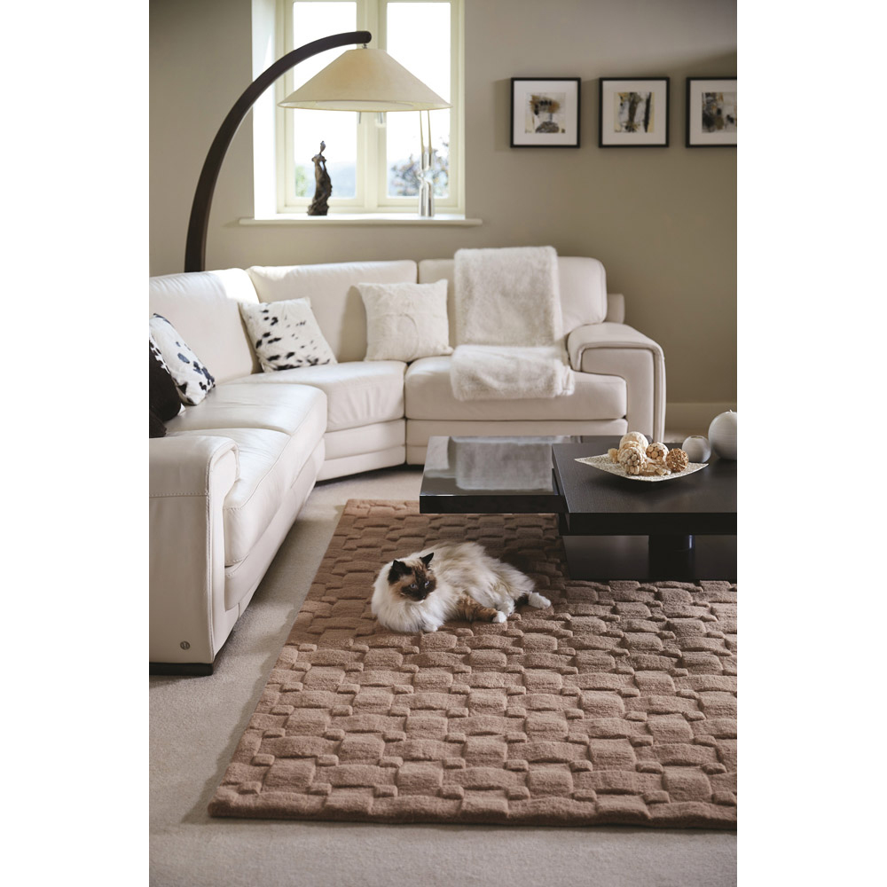 Origins Mink 3D Basketweave Rug 80 x 150cm Image 2