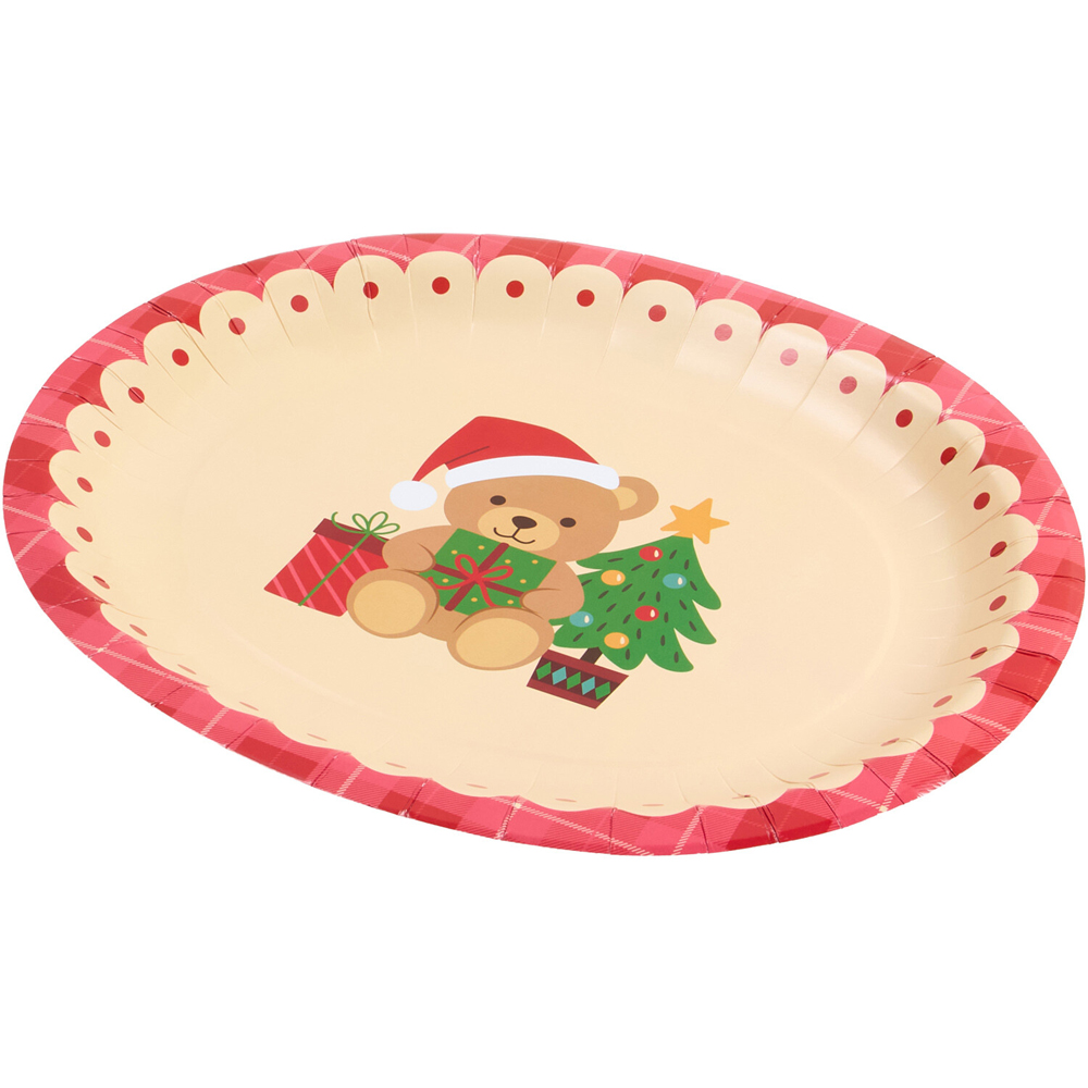 Pack of 4 Christmas Teddy Platters Image 4