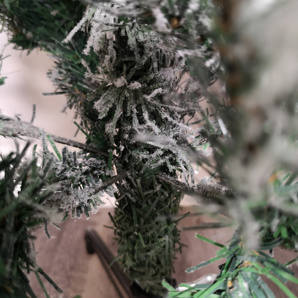 Premier Green Snow Flocked Spruce Pine Artificial Christmas Tree 6.5ft Image 3