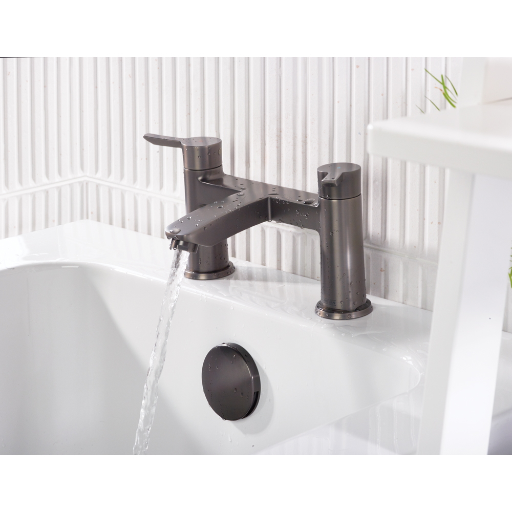 Bristan Apelo Gunmetal Grey Bath Filler Tap Image 5