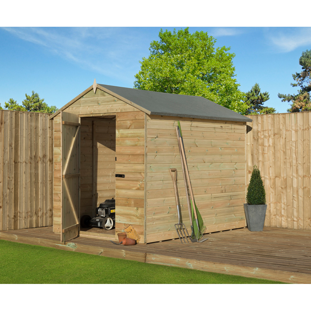 Empire Sheds 9000 6 x 7ft Tongue and Groove Apex Garden Shed Image 2