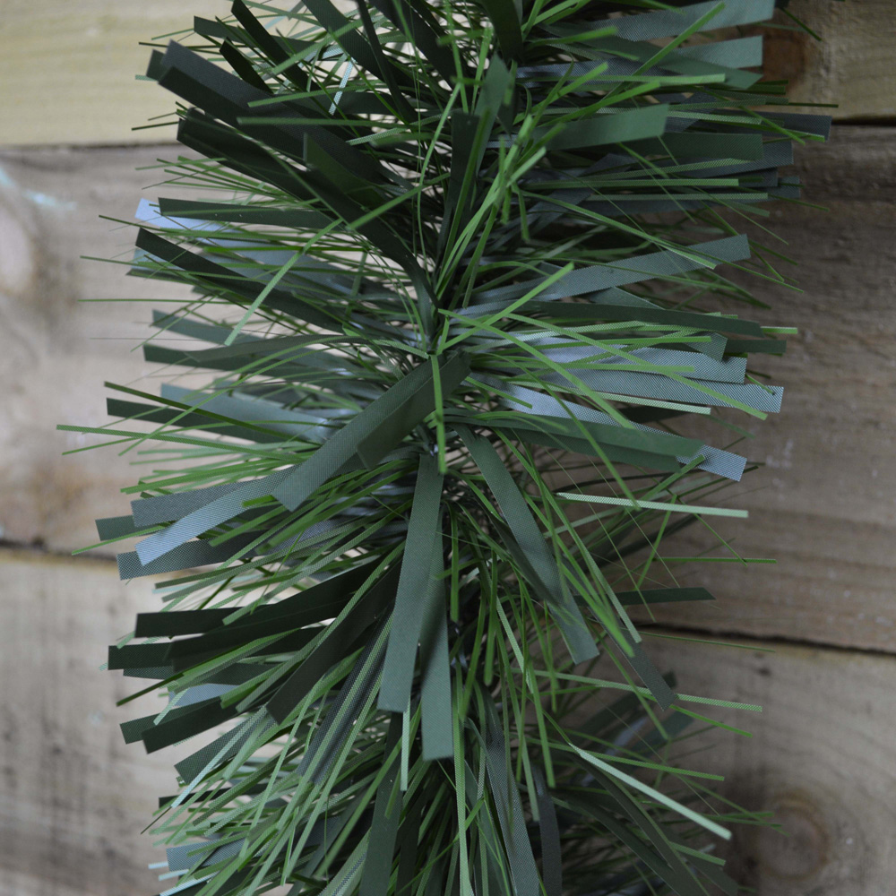 Samuel Alexander Green Chunky Cut Tinsel Garland 10m Image 6