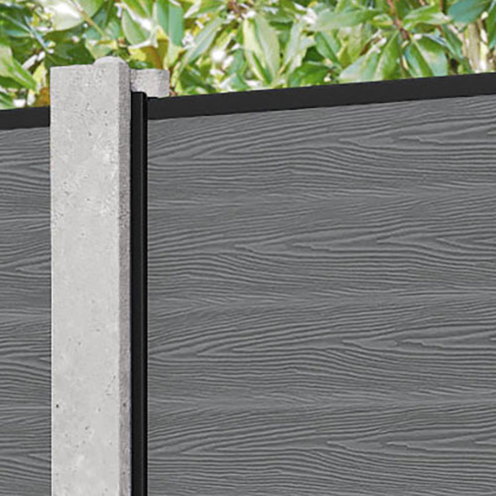 Charles & Ivy Classic 3ft Mid Grey Fence Panel Image 3