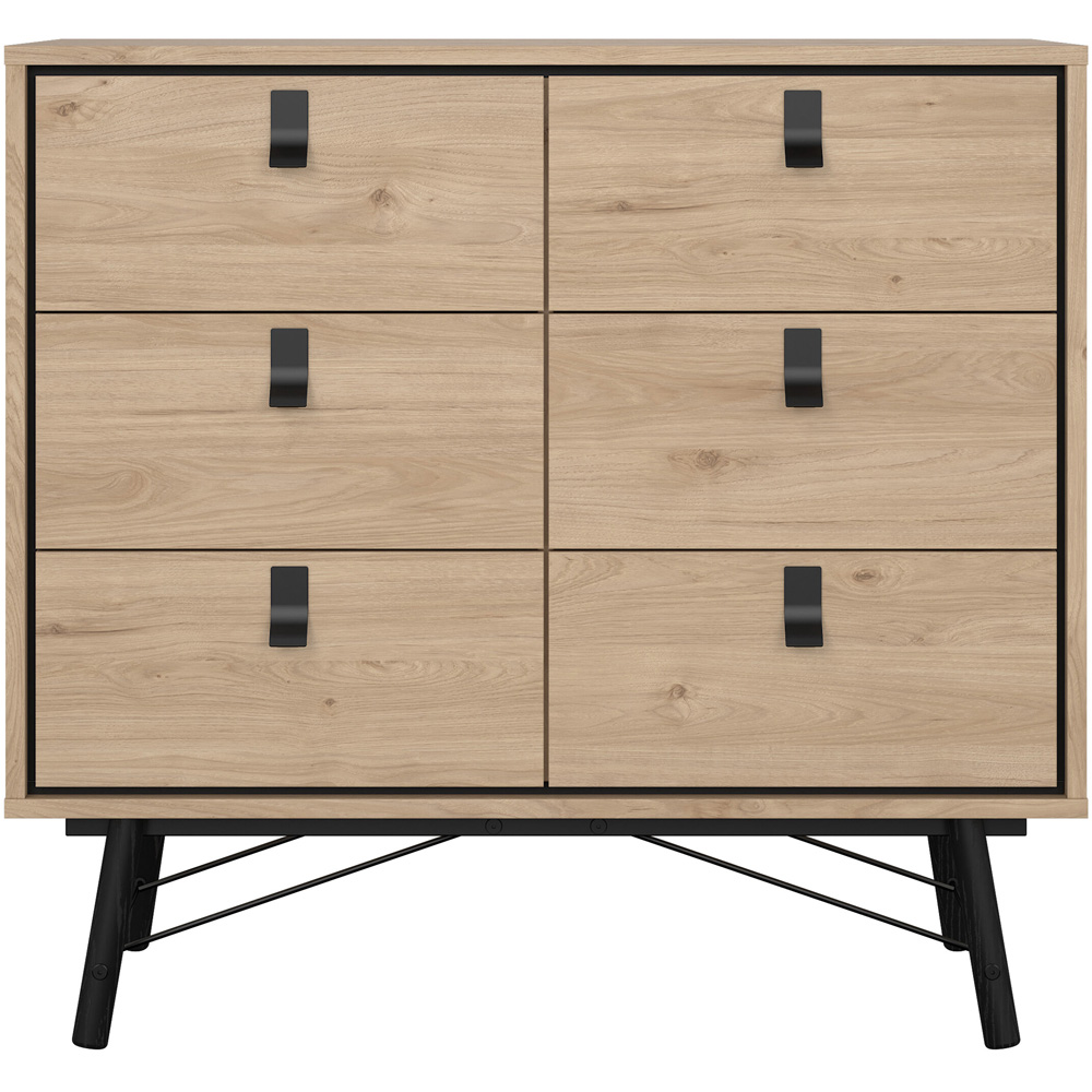 Florence Ry 6 Drawer Jackson Hickory Oak Chest of Drawers Image 3