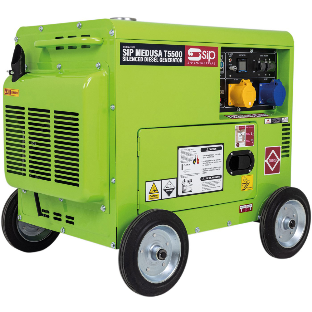 SIP MEDUSA T5500 Silenced Diesel Generator Image 3