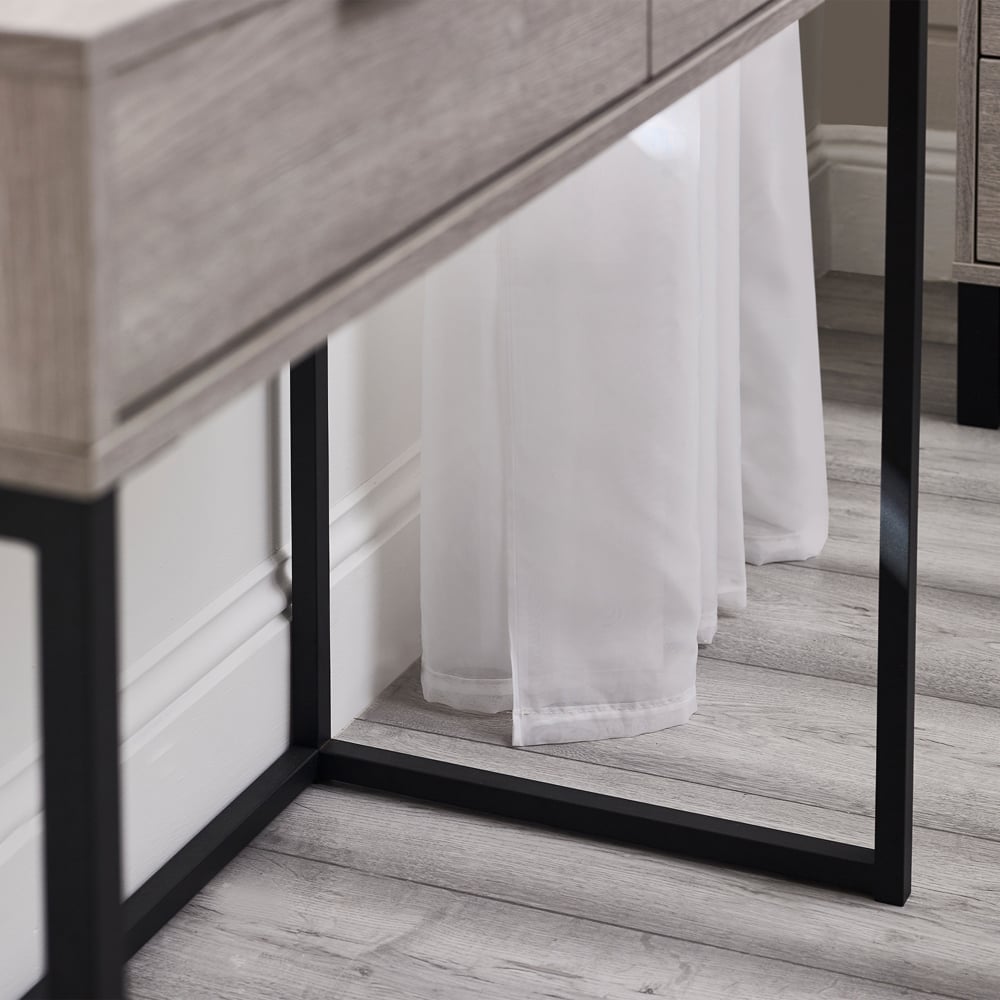 Julian Bowen Bali 2 Drawer Grey Oak Dressing Table Image 7