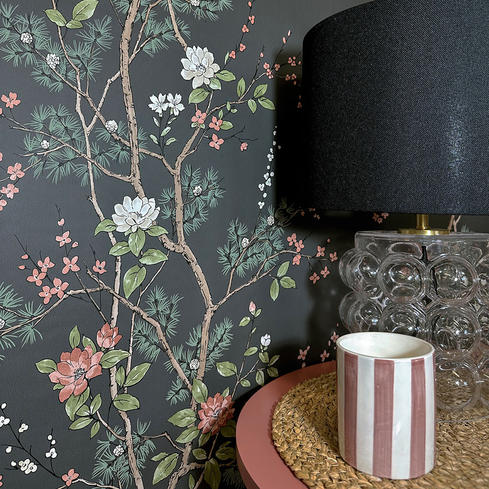 Belgravia Decor Bridgit Charcoal Wallpaper Image 3