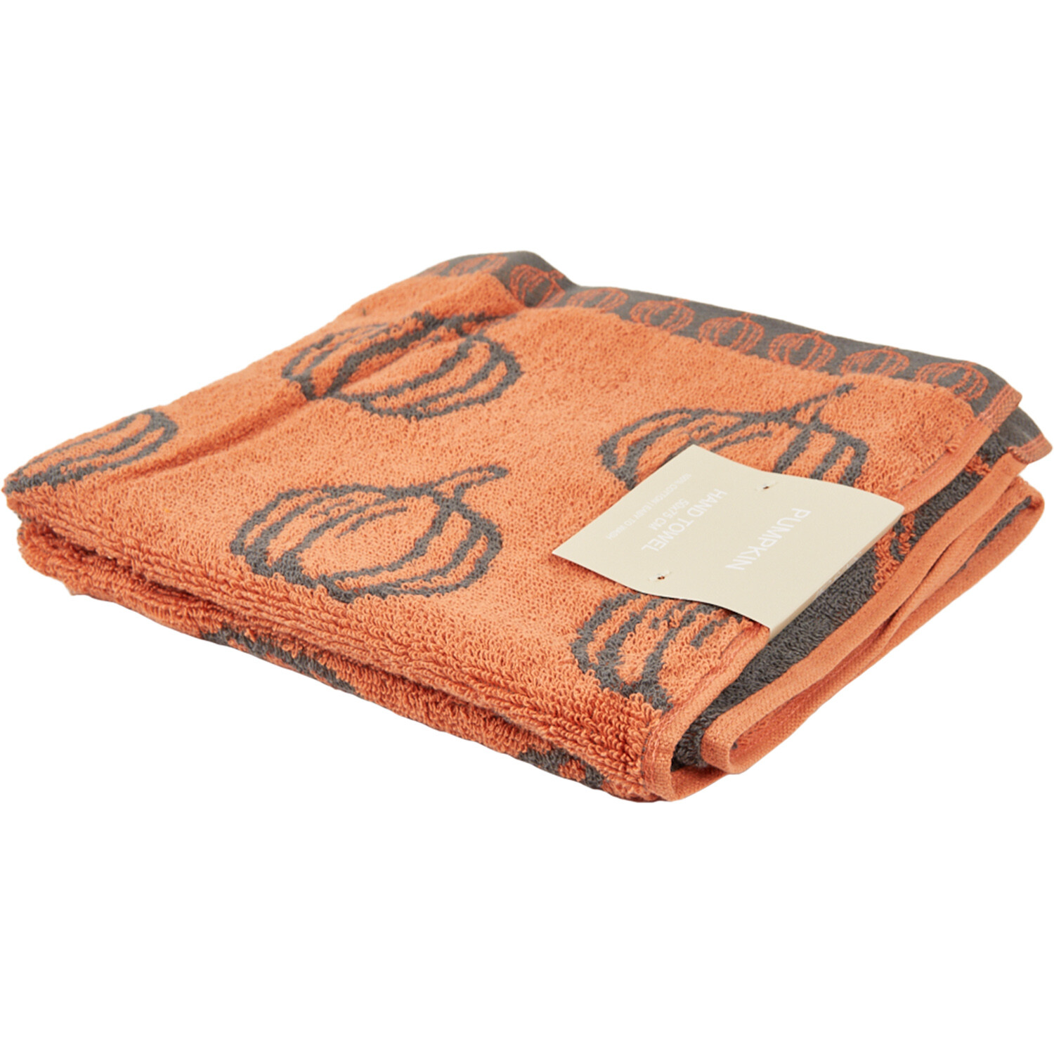 Pumpkin Hand Towel - Orange Image 2