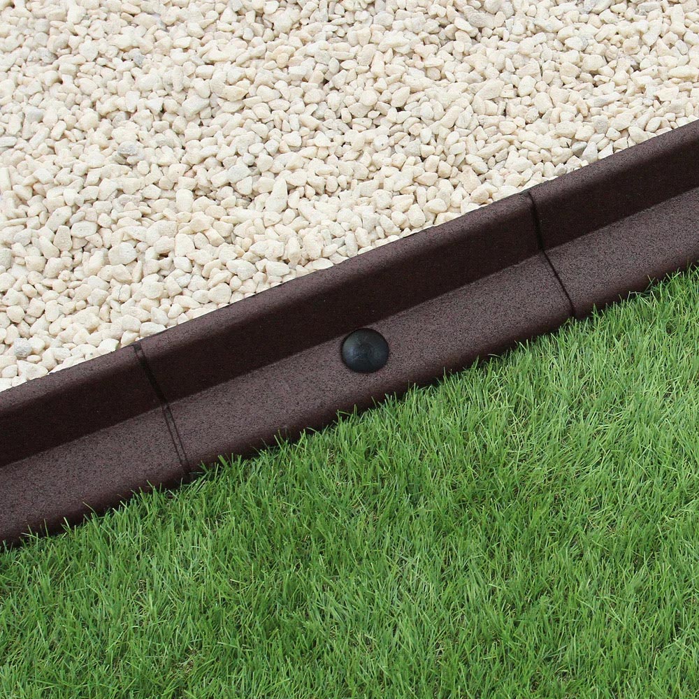 MonsterShop Brown 4ft 6 Pack Flexible Lawn Edging Image 4