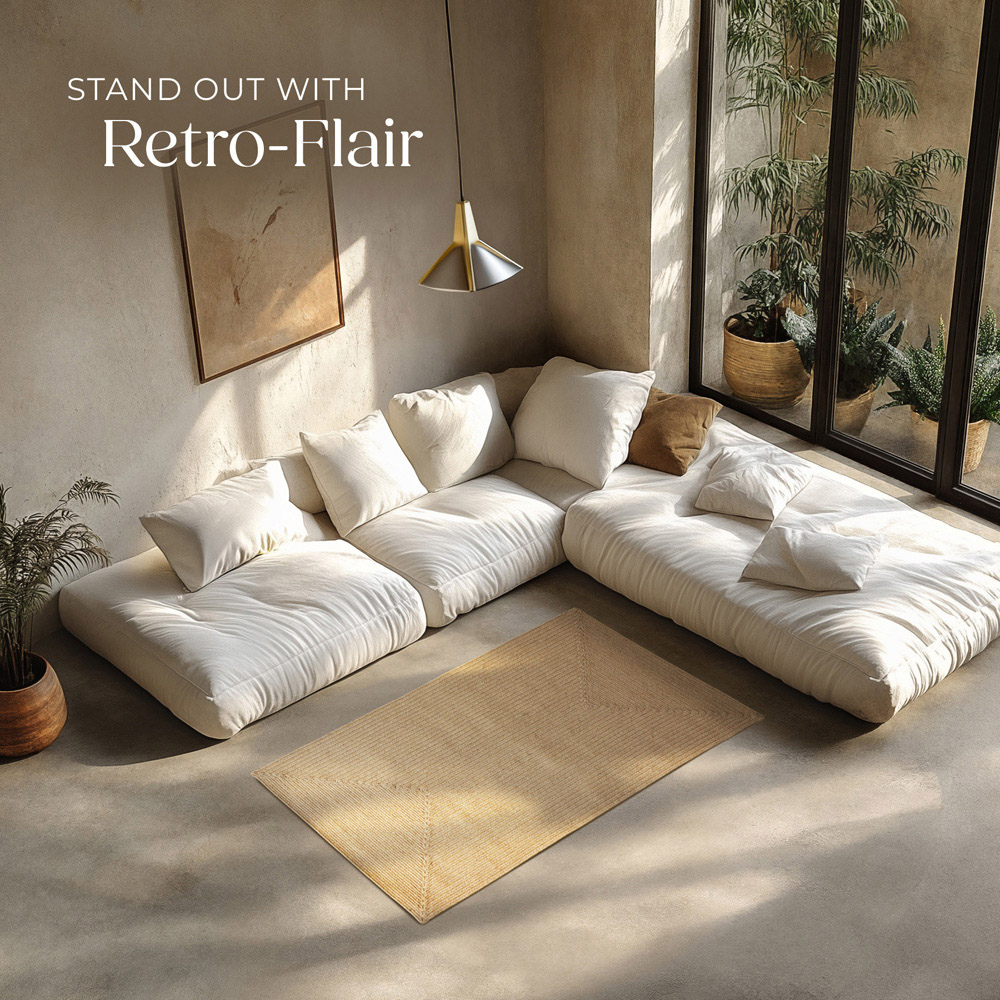 tectake Easy Care Woven Rug 150 x 80 x 0.5cm Image 3