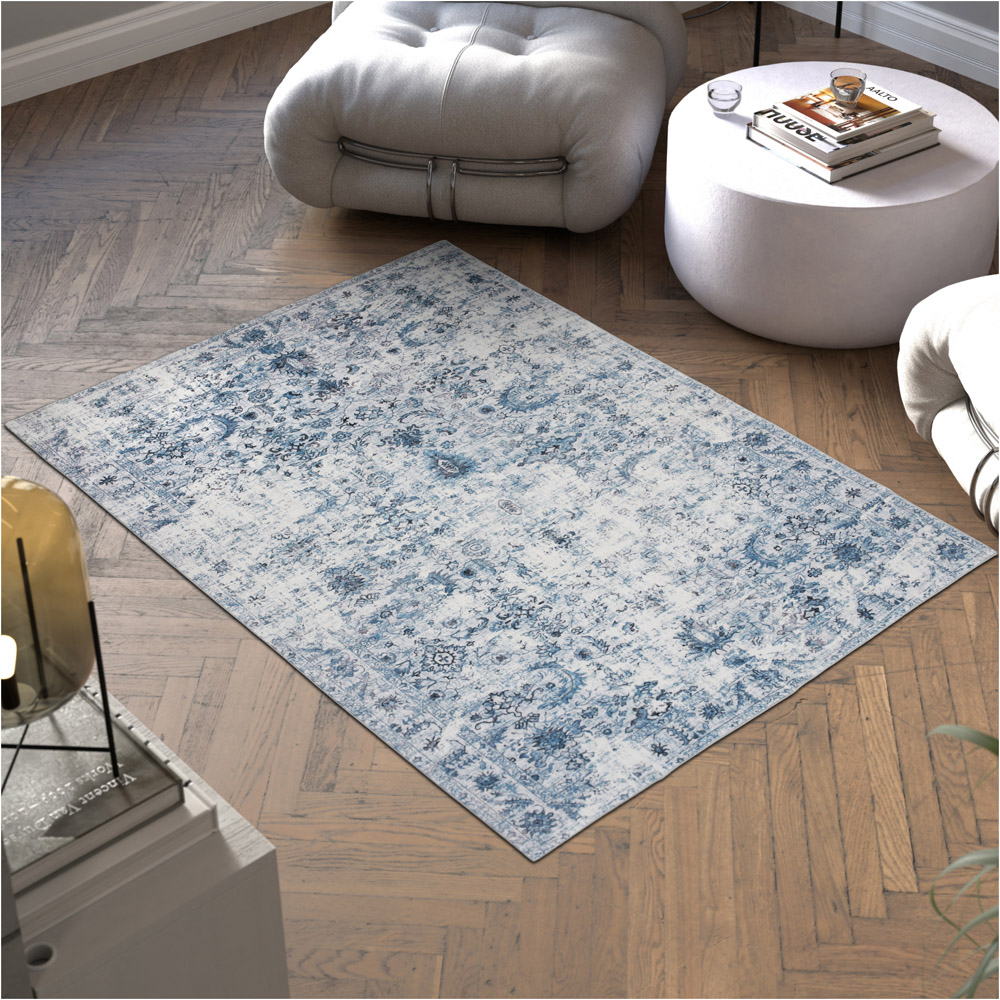 tectake Amara Vintage Non Slip Rug 170 x 120 x 0.6cm Image 2