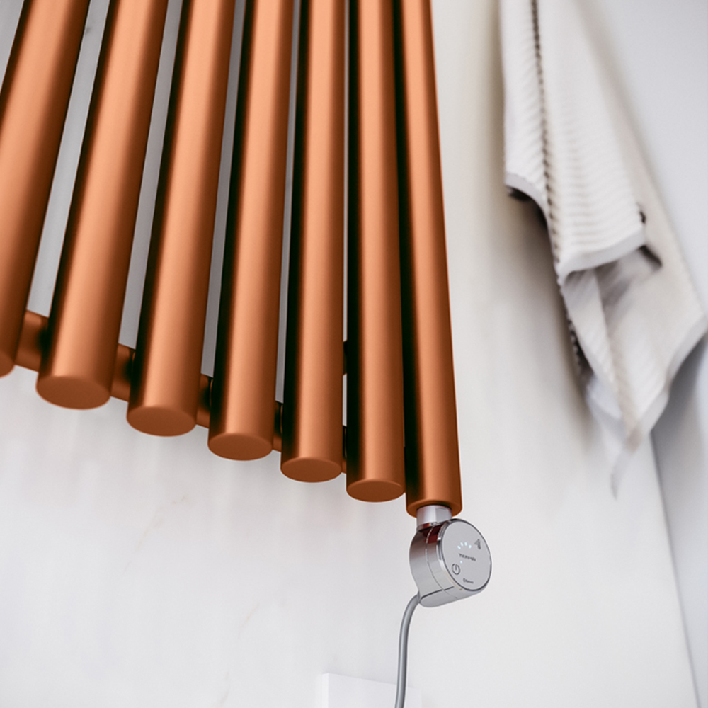Terma Rolo Room True Copper Electric Radiator Bluetooth 1000W 1800 x 480mm Image 6