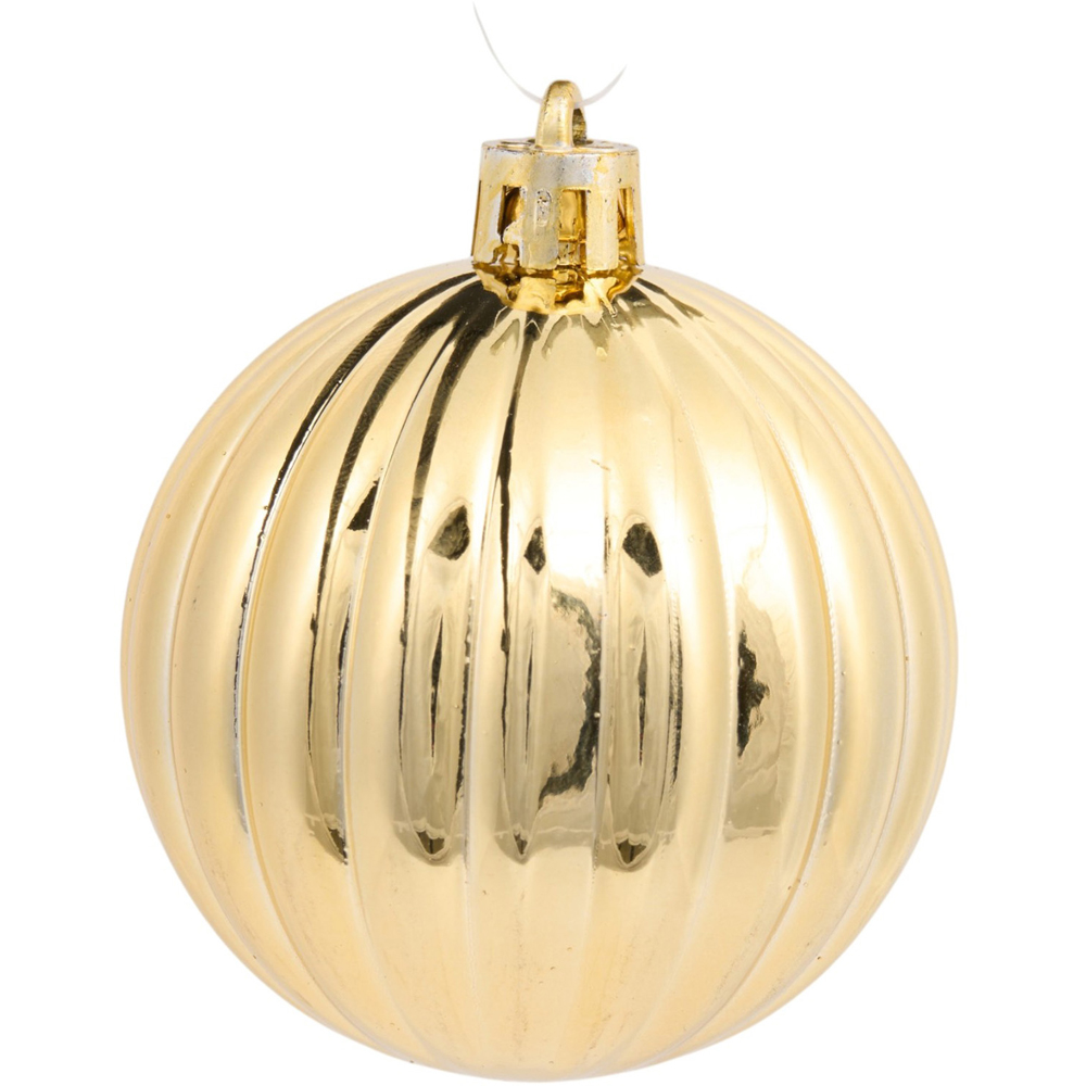 Bauble and Tree Topper Set Gold Image 4