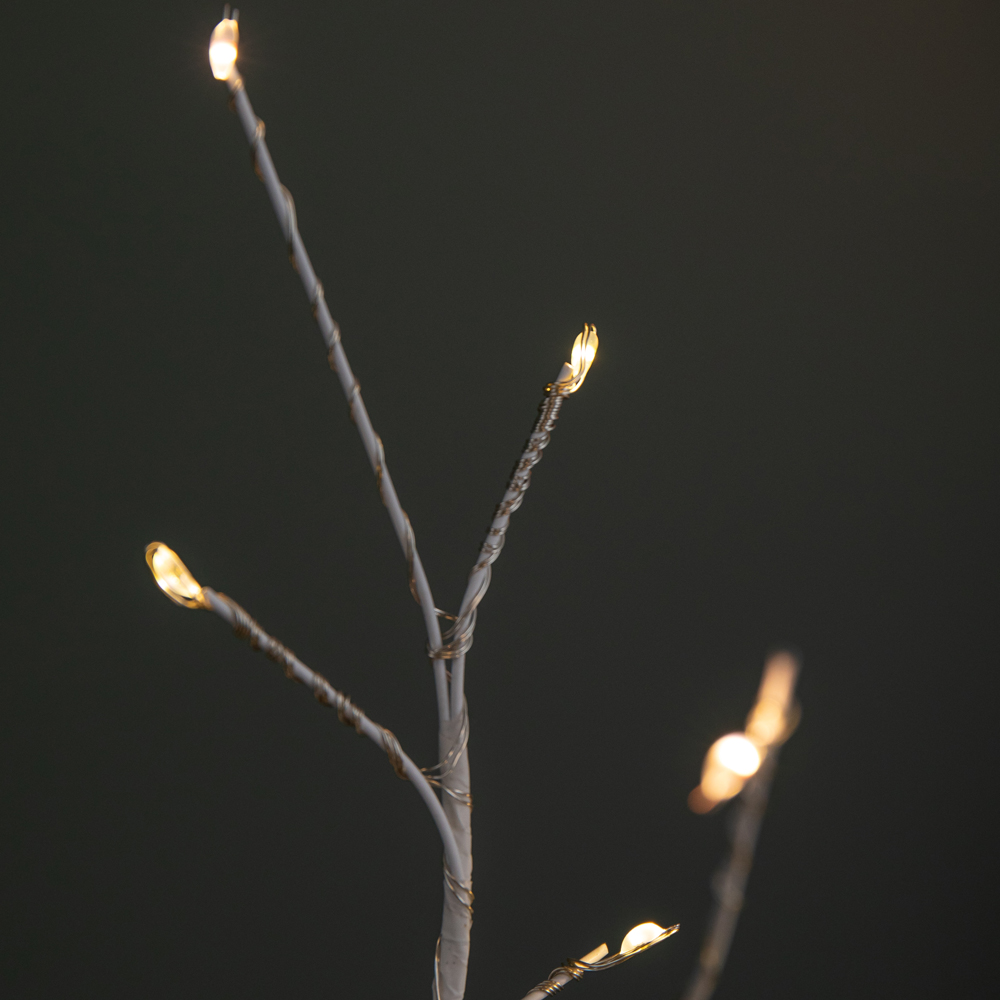 Samuel Alexander 32 Warm White and Multi-Colour LED Christmas Twig Tree 40cm Image 4