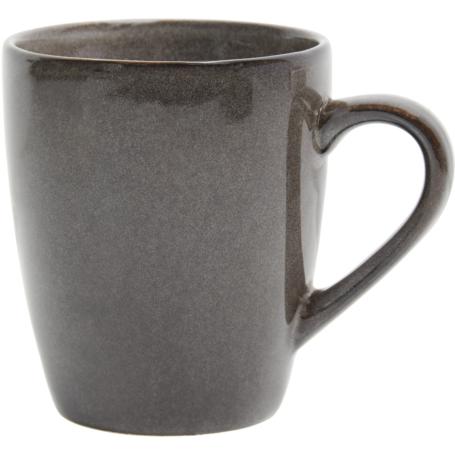 Pack of 4 Reactive Glaze Mugs - Dark Grey Image 1