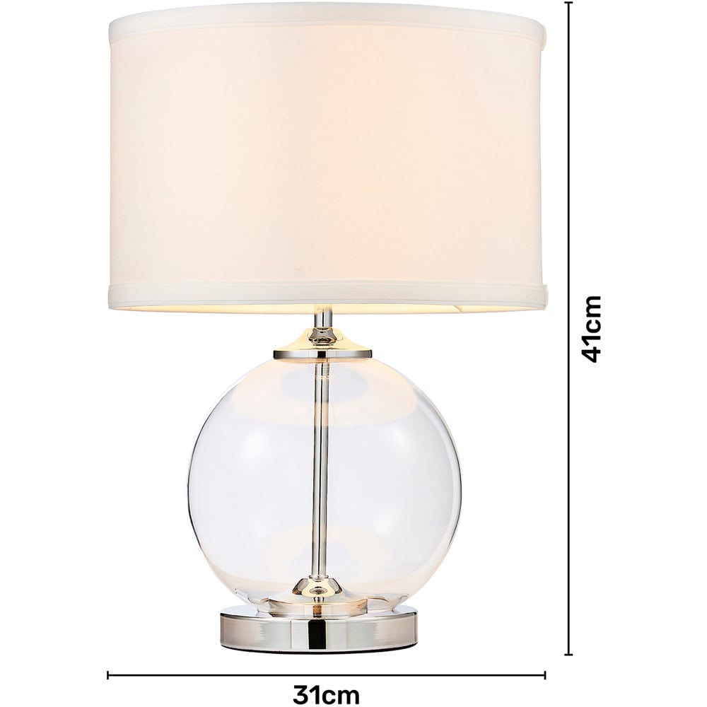 Inlight Sphere Clear Glass Small Table Lamp Image 6