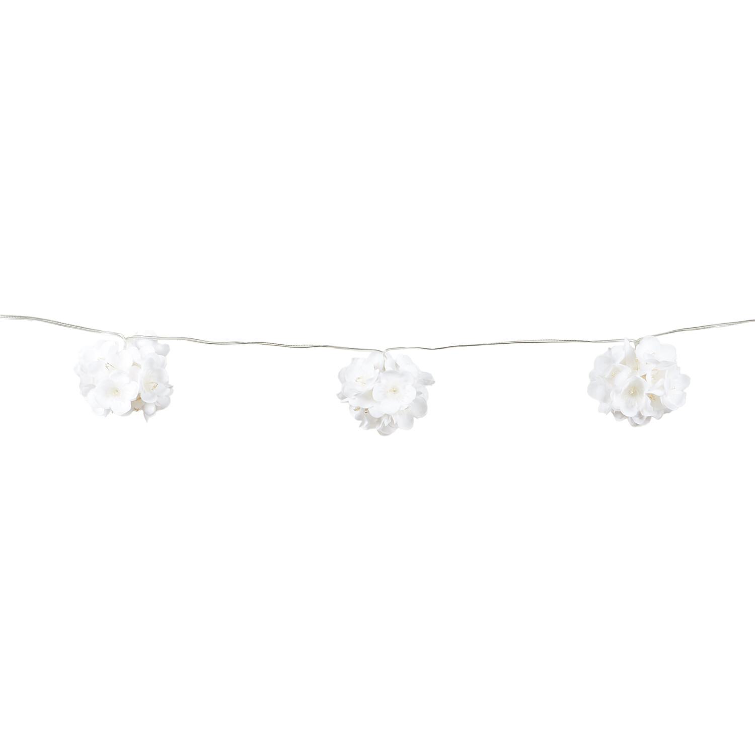 10 Solar Flower Bouquet String Lights - White Image 1