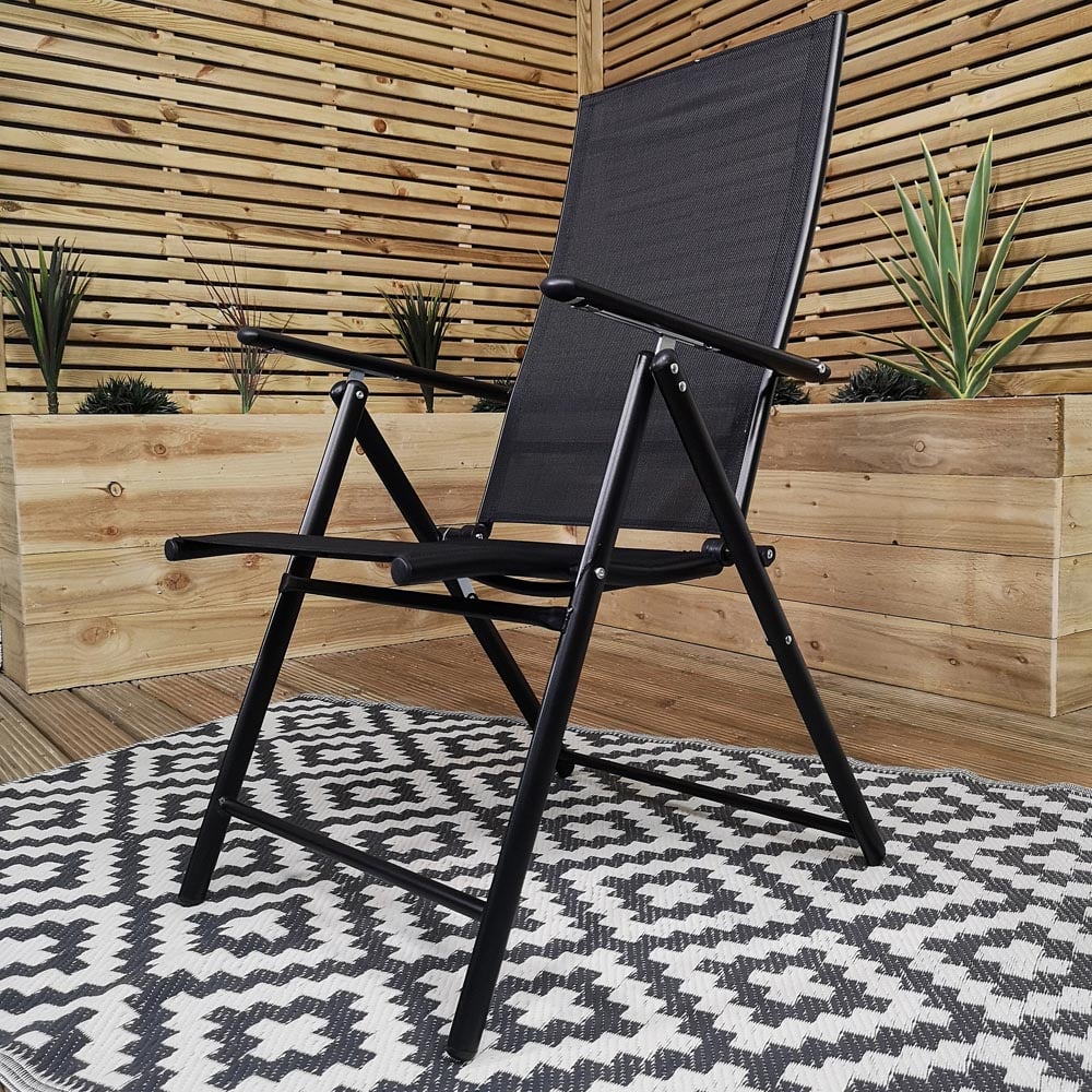 Samuel Alexander 4 Seater Garden Dining Table with Grey Havana Parasol and Base 2.7m Image 5