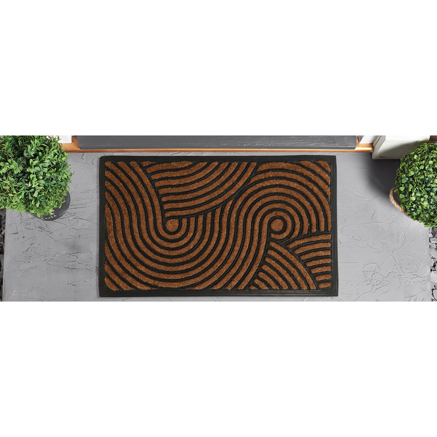 Rubber and Coir Mat - Brown Image 2