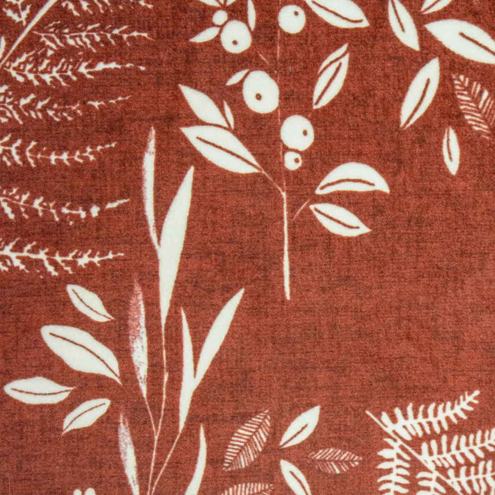 furn. Fearne Brick Printed Velvet Cushion Image 6