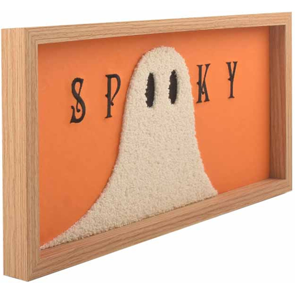 Ghostly Tufted Framed Plaque Image 4