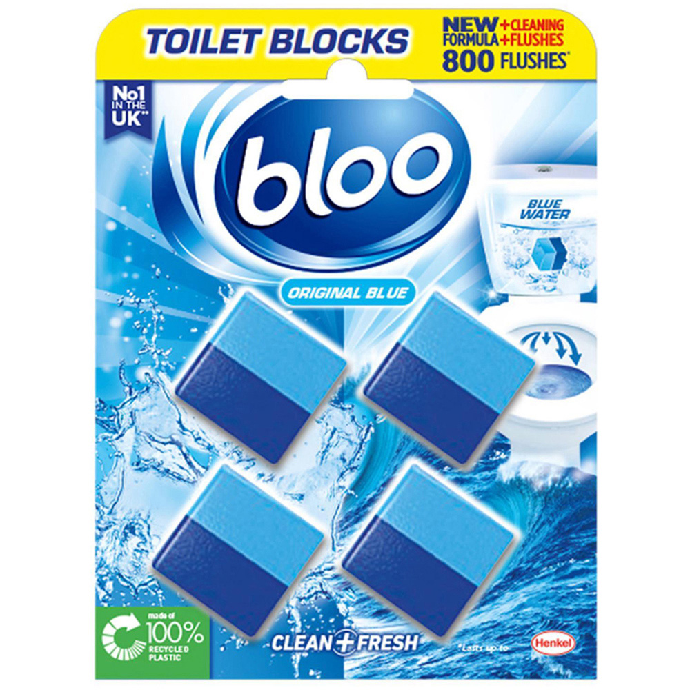 Bloo Clean+ Fresh Original Blue Toilet Rim Block 50g 28 Pack Image 2